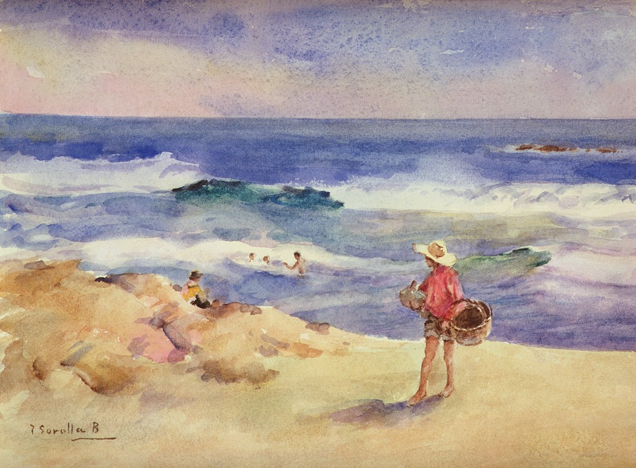 Ragazzo sulla sabbia da Joaquín Sorolla