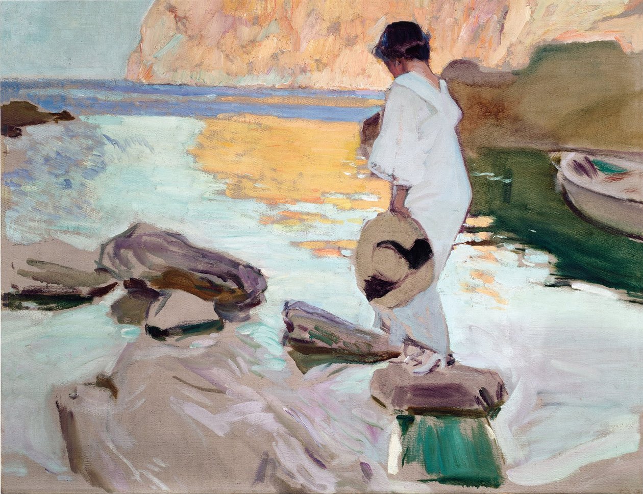 Elena a Cala de San Vicente da Joaquín Sorolla