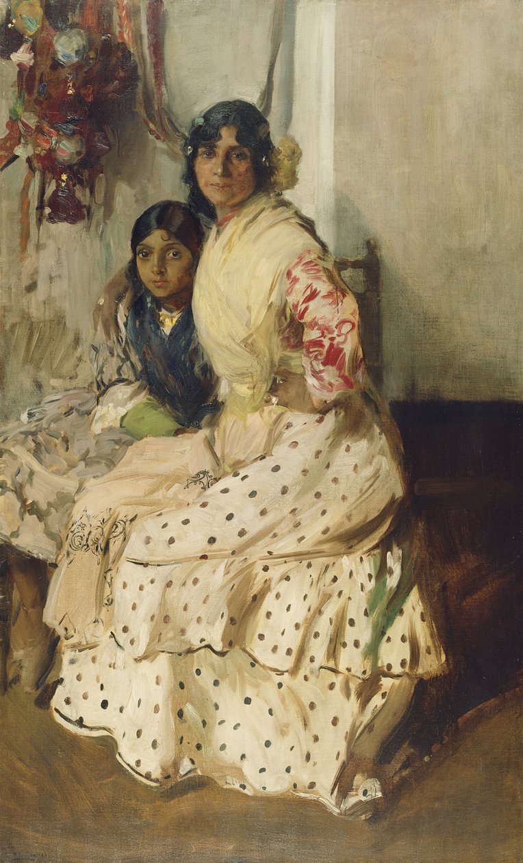 Pepilla la zingara e sua figlia da Joaquín Sorolla