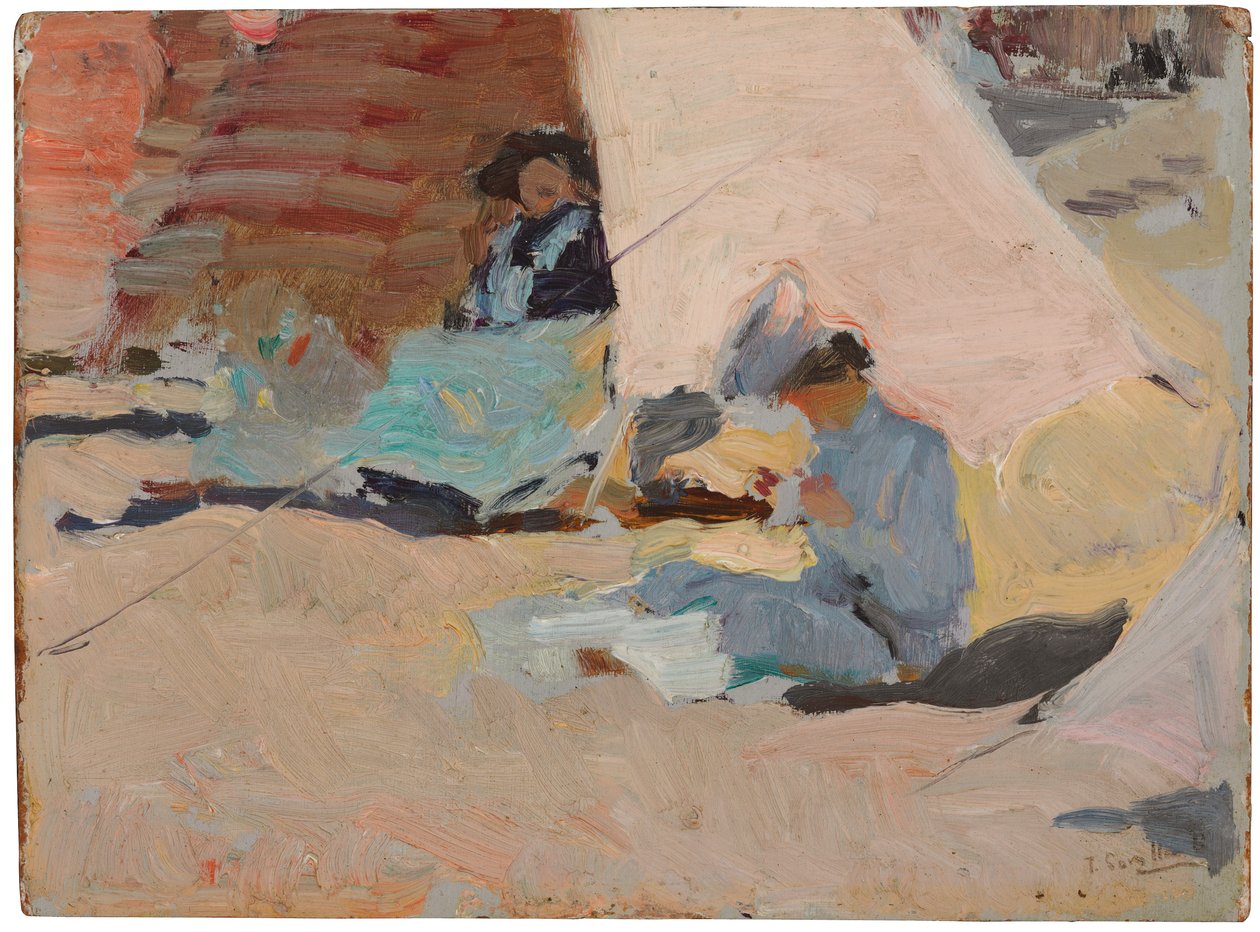 La spiaggia, Biarritz da Joaquín Sorolla