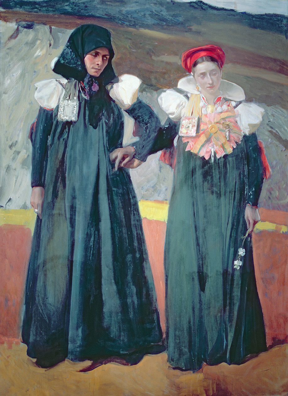 Abito tradizionale della Valle di Anso da Joaquin Sorolla y Bastida