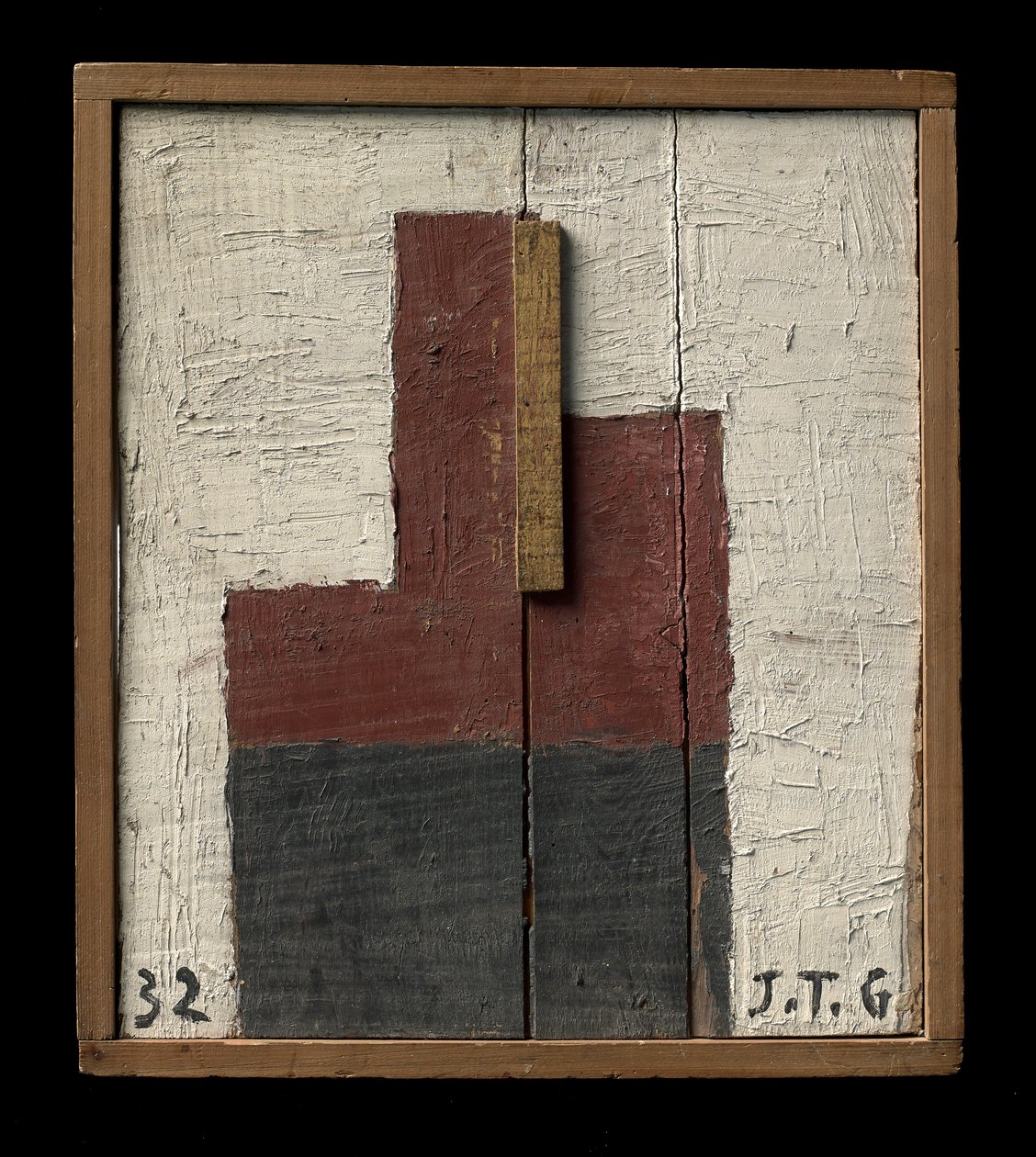 Forma in terra di Siena e nero da Joaquin Torres-Garcia