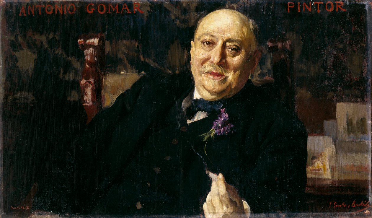 Il pittore Antonio Gomar y Gomar da Joaquín Sorolla