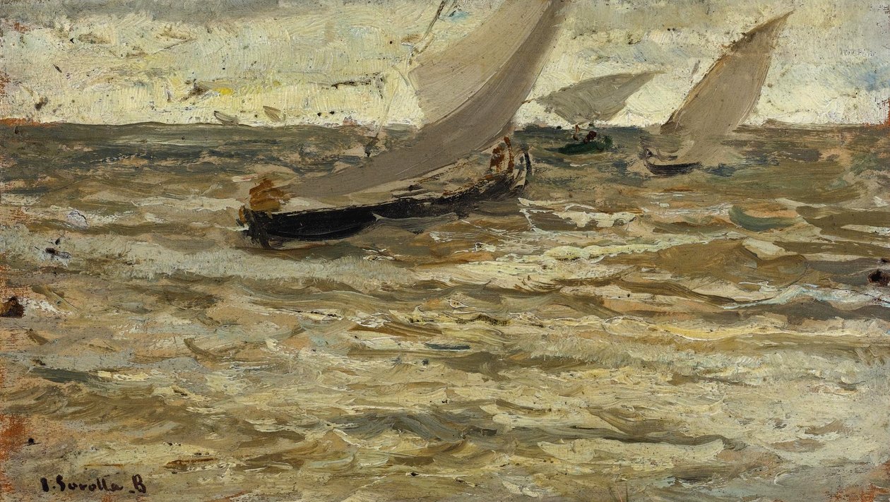 Partenza delle barche, Asturie da Joaquín Sorolla