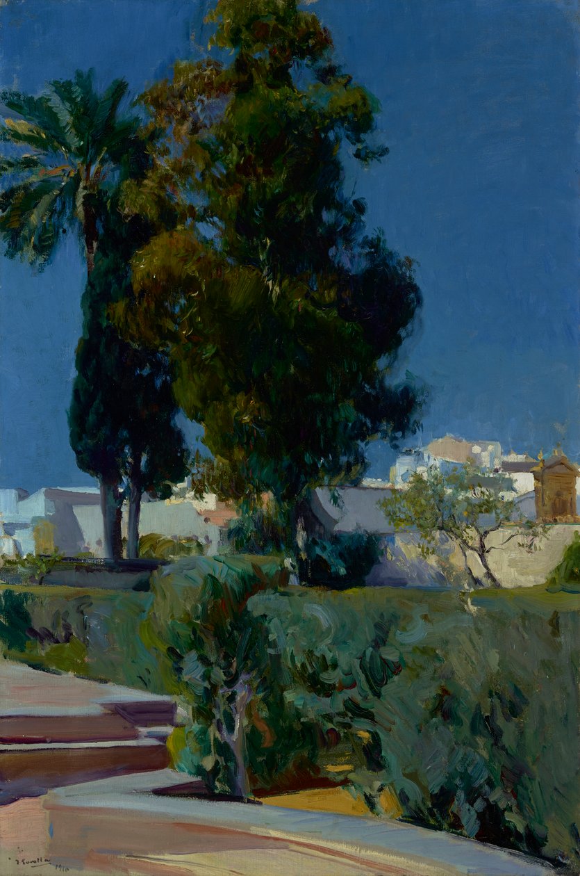 Angolo del giardino, Alcazar, Siviglia da Joaquín Sorolla
