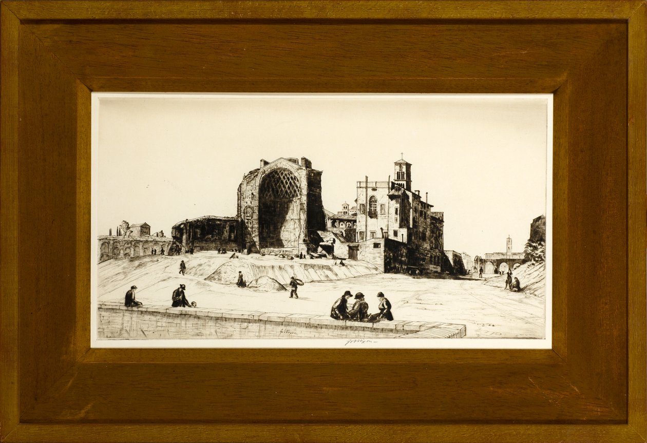 Il Tempio di Venere e Roma, Roma, c.1922 da Job Nixon
