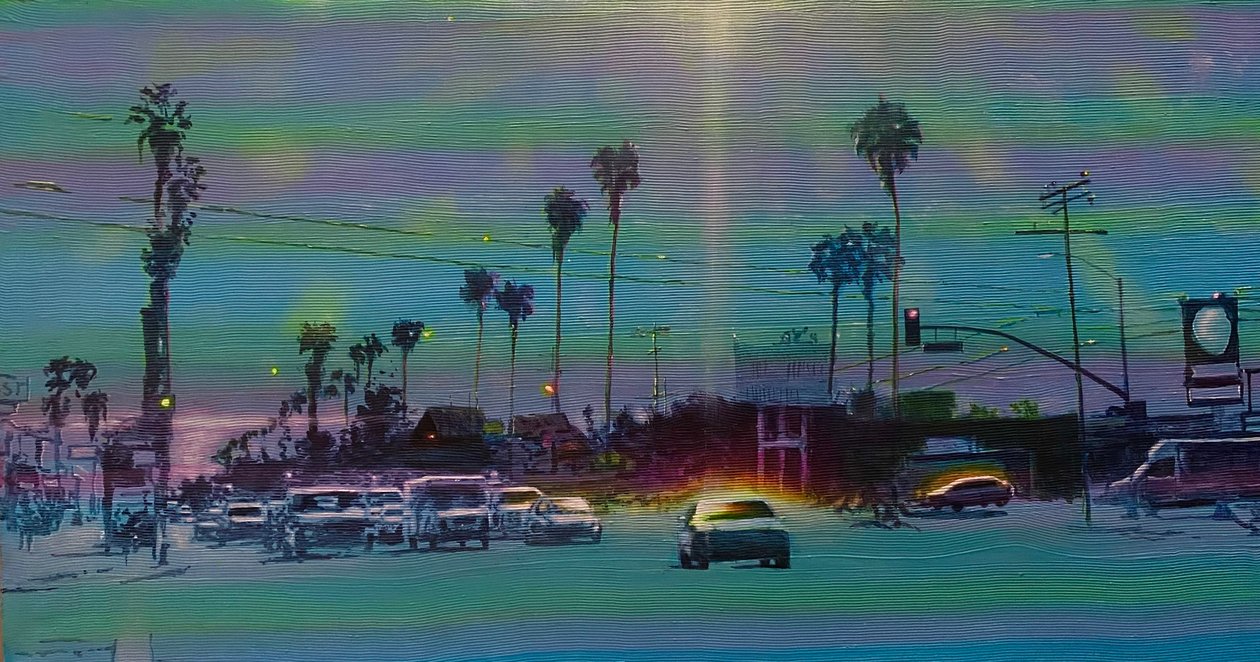 San Fernando Valley 7, 2024 circa (acrilico su pannello) da Joby Hickey