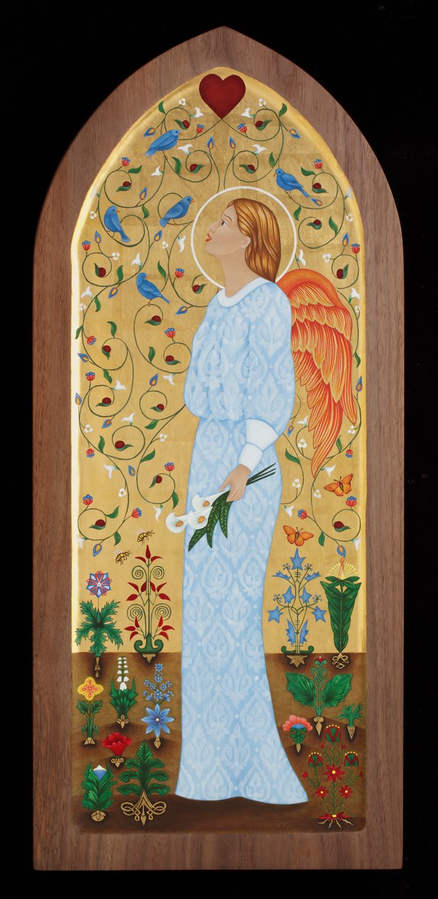 Angelo del giardino, 2015 (tempera all