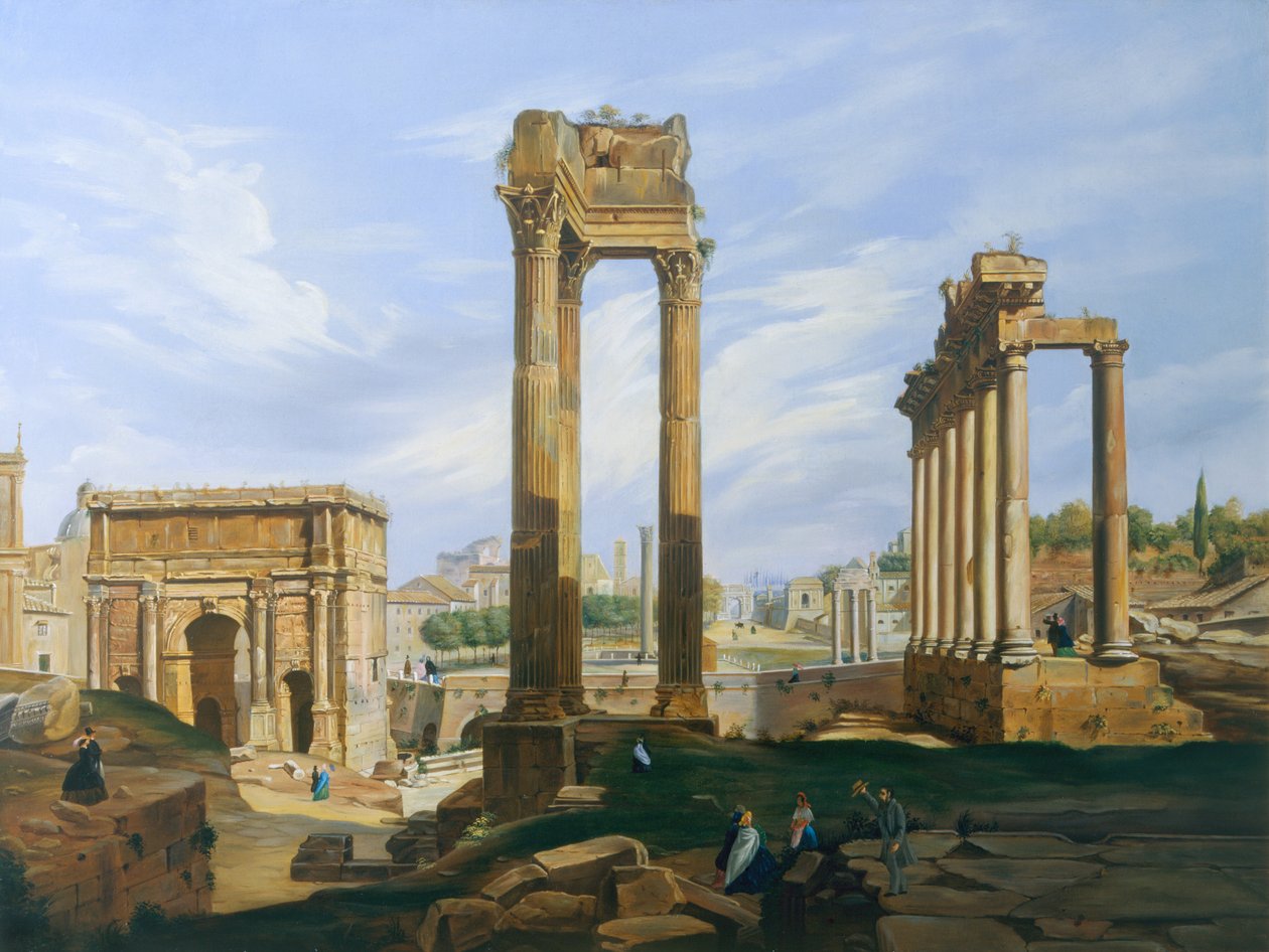 Il Foro Romano da Jodocus Sebastiaen van den Abeele