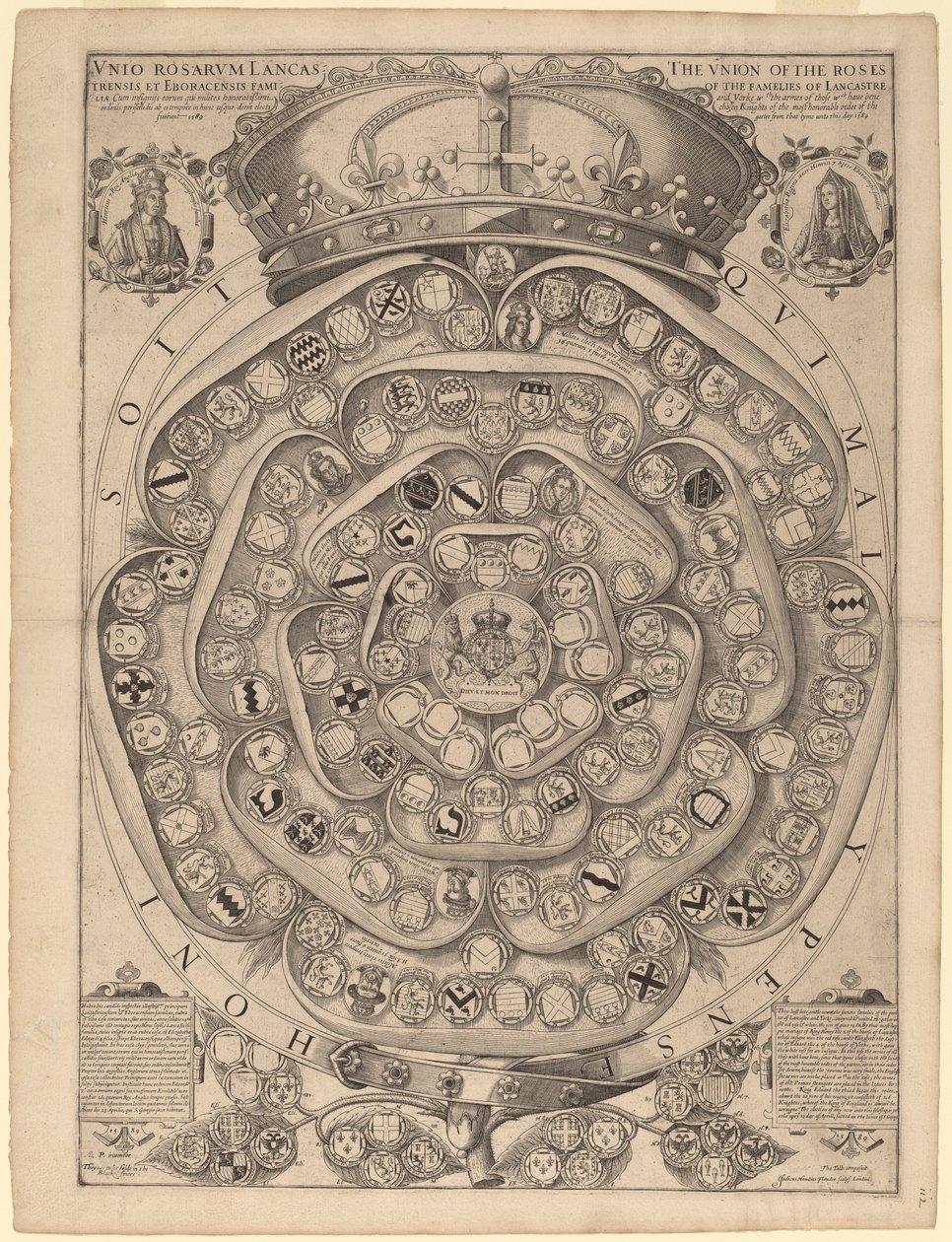 La Rosa di Talbot: Un Registro dei Cavalieri della Giarrettiera, 1486-1589 da Jodocus Hondius I after Thomas Talbot