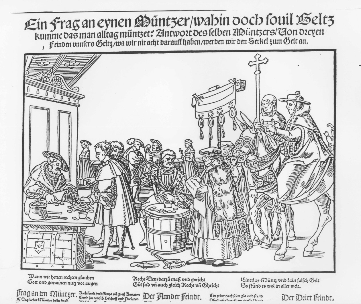 Una domanda a un coniatore, c.1500 da Joerg the Elder Breu