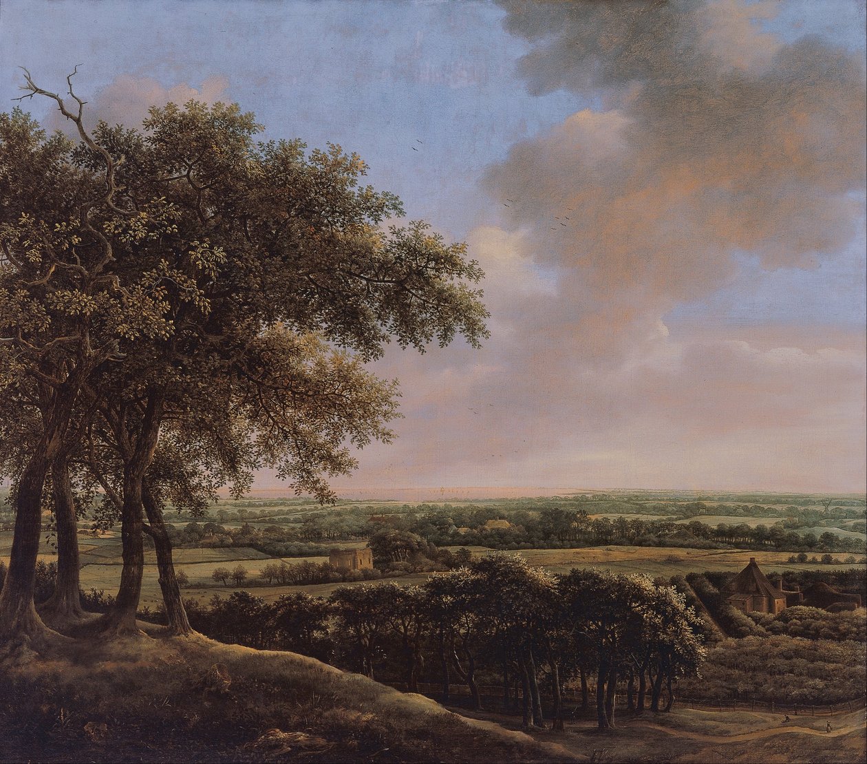 Paesaggio con quattro alberi da Johan de Lagoor
