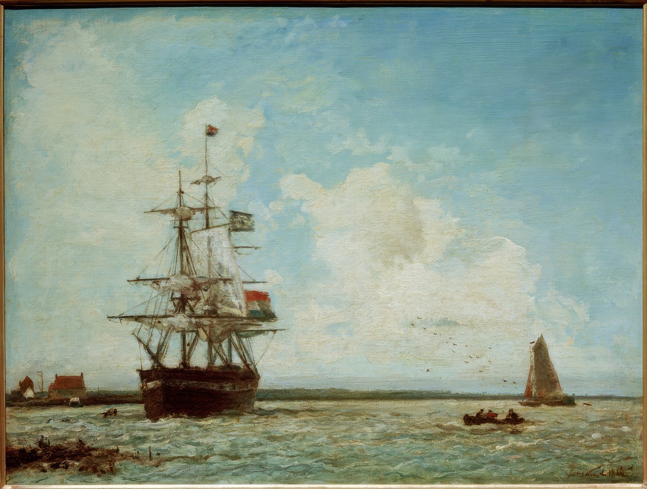 Il grande canale a Dordrecht da Johan Barthold Jongkind
