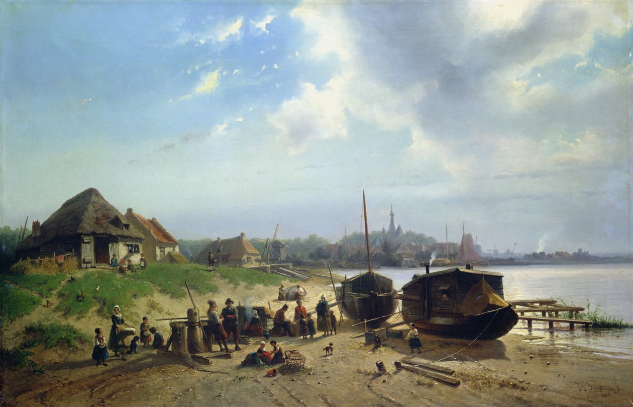 Vista della costa olandese da Johan Gerard Smits