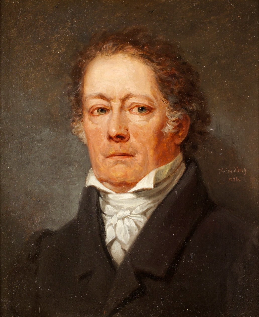 Prosten, il parlamentare e scrittore, conte Fredrik Bogislaus von Schwerin 1764-1834 da Johan Gustaf Sandberg