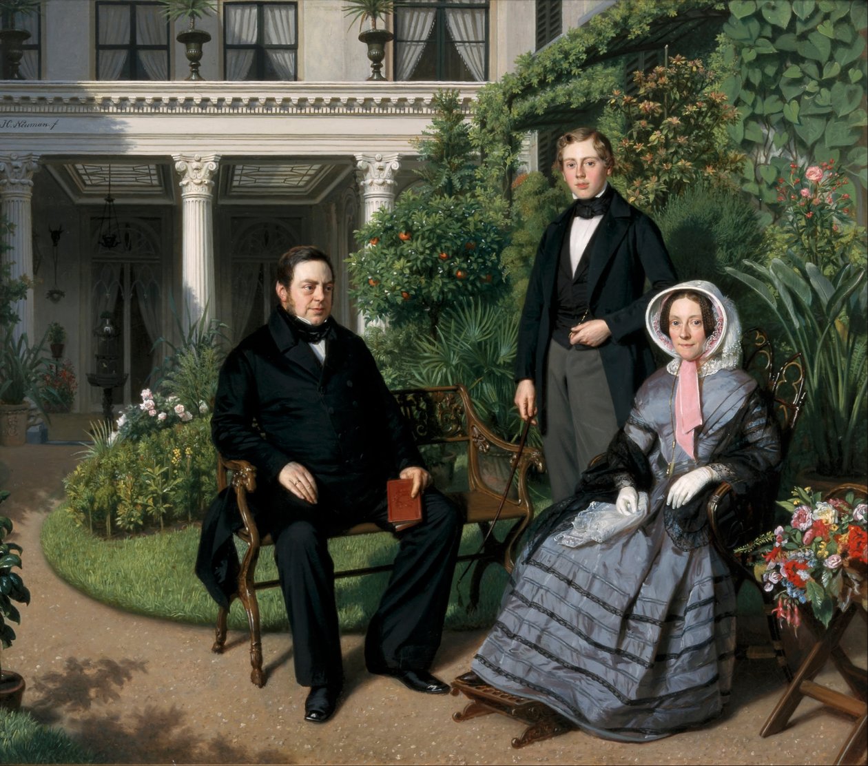 Ritratto della famiglia Metelerkamp da Johan Heinrich Neuman