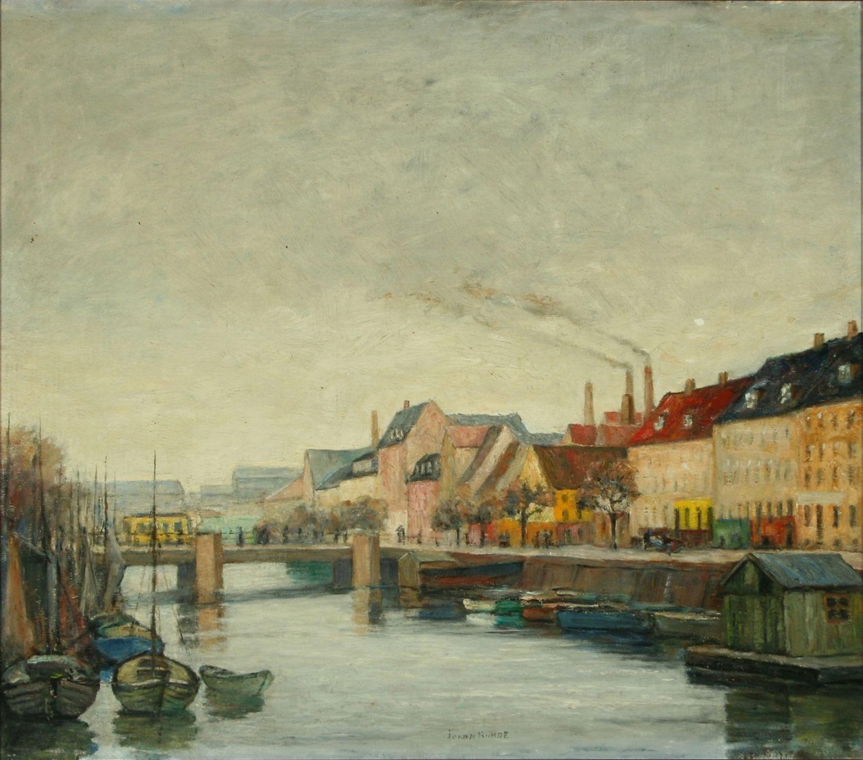 Scenografia del canale da Copenaghen da Johan Rohde