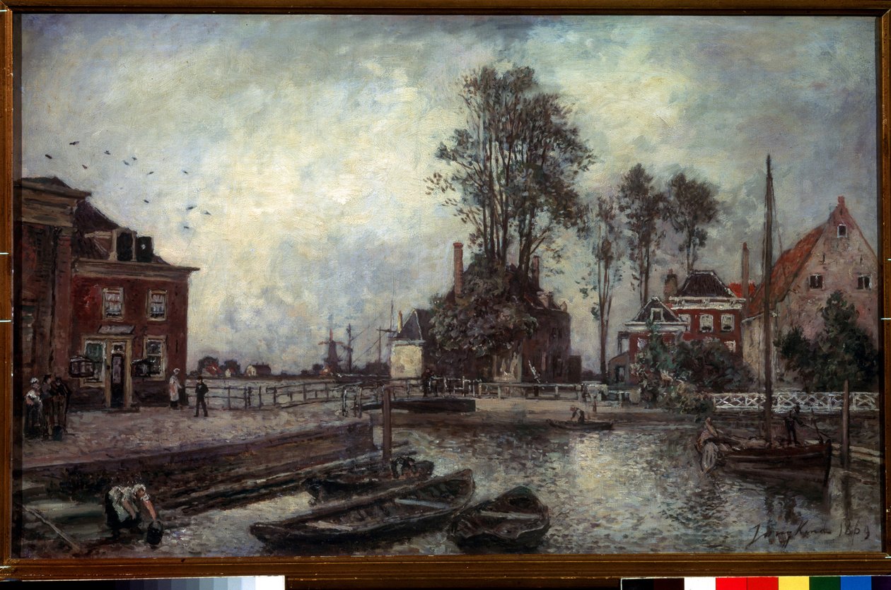 Banchina del canale da Johan Barthold Jongkind