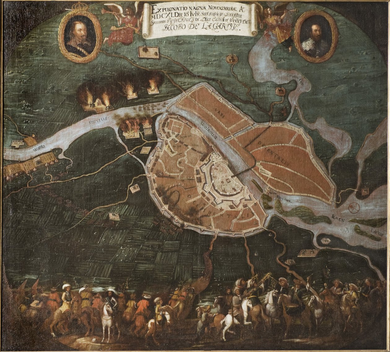 La battaglia di Novgorod, guerra polacco-svedese (1600-1611) da Johan Hammer
