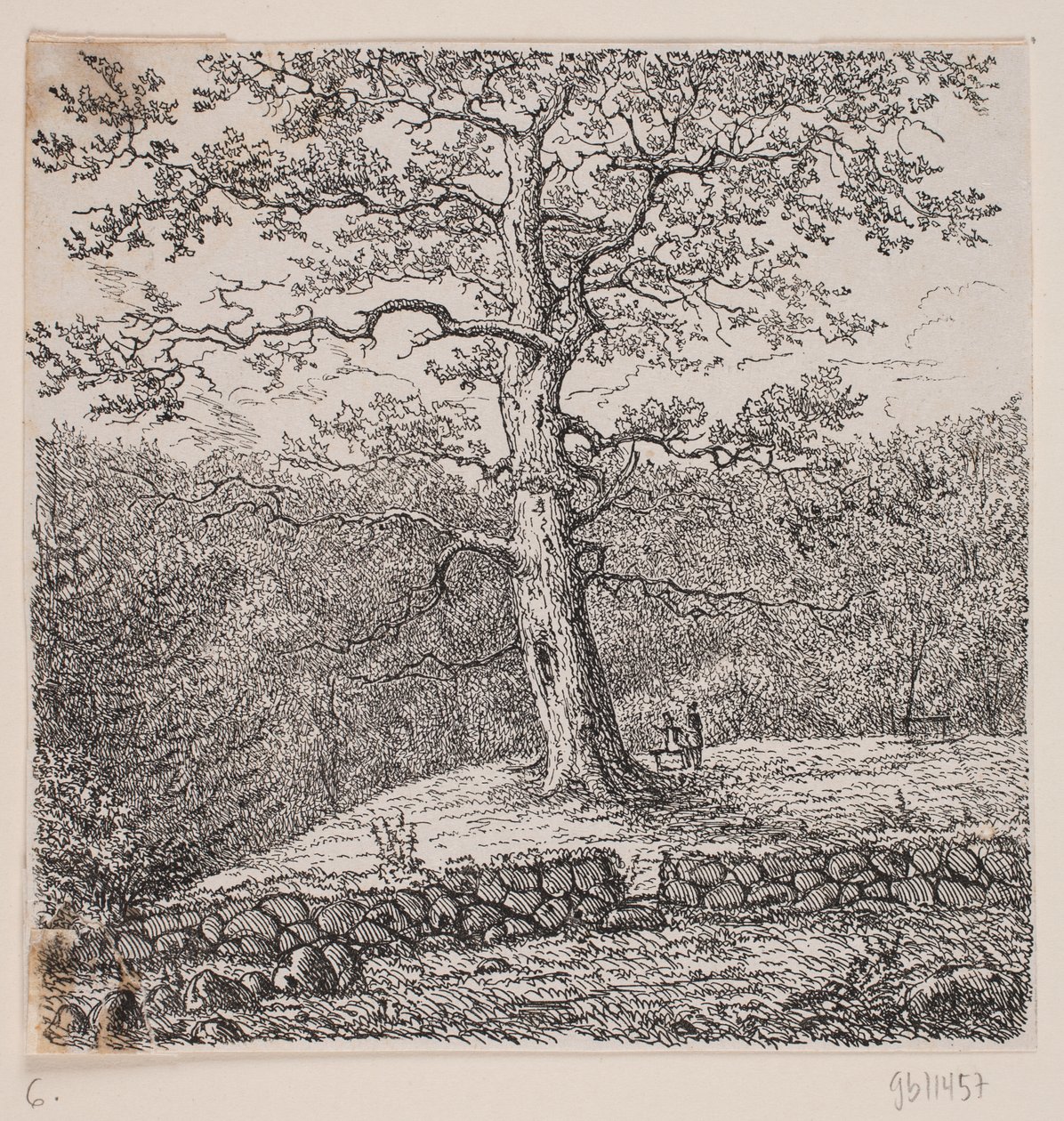 La quercia di Niels Ebbesen a Nørreris da Johan Aagaard