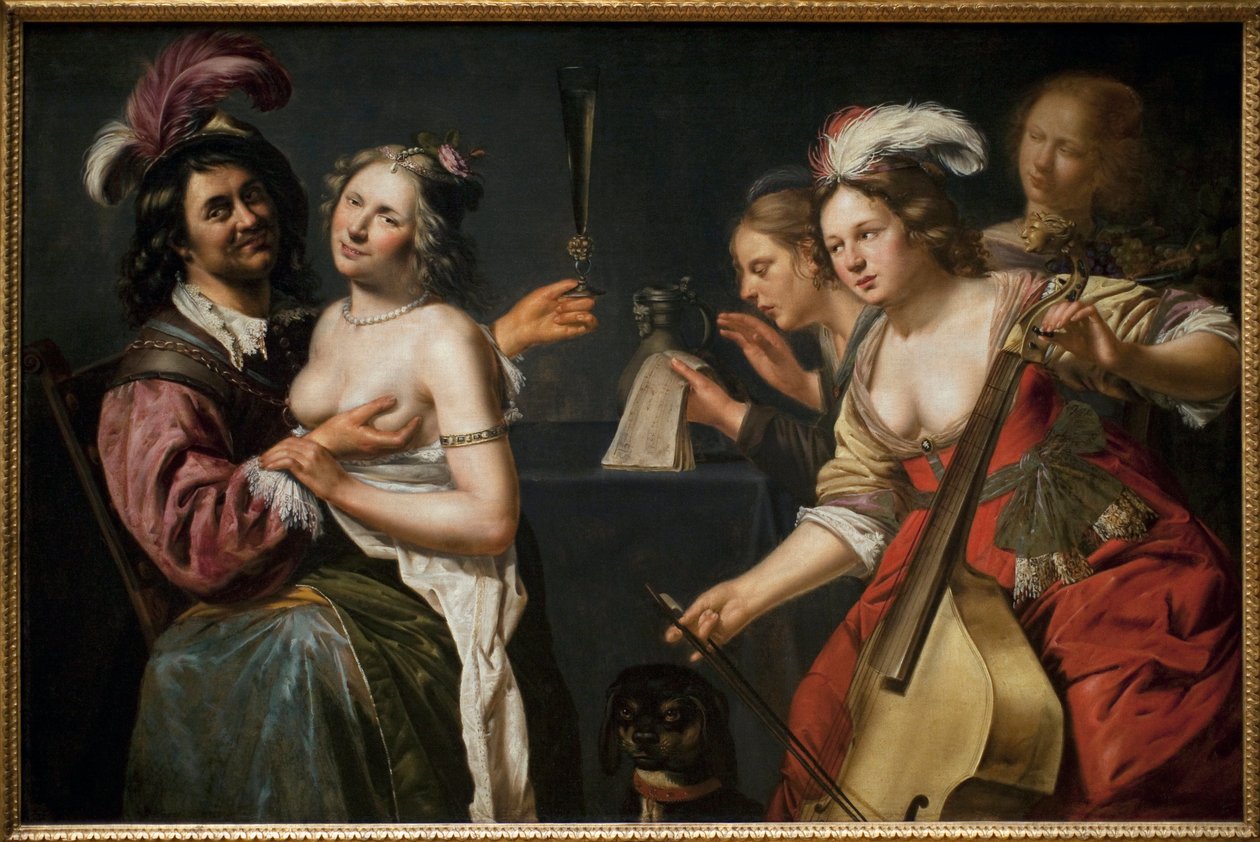 Il figliol prodigo o "allegoria dei cinque sensi" da Johan Baeck