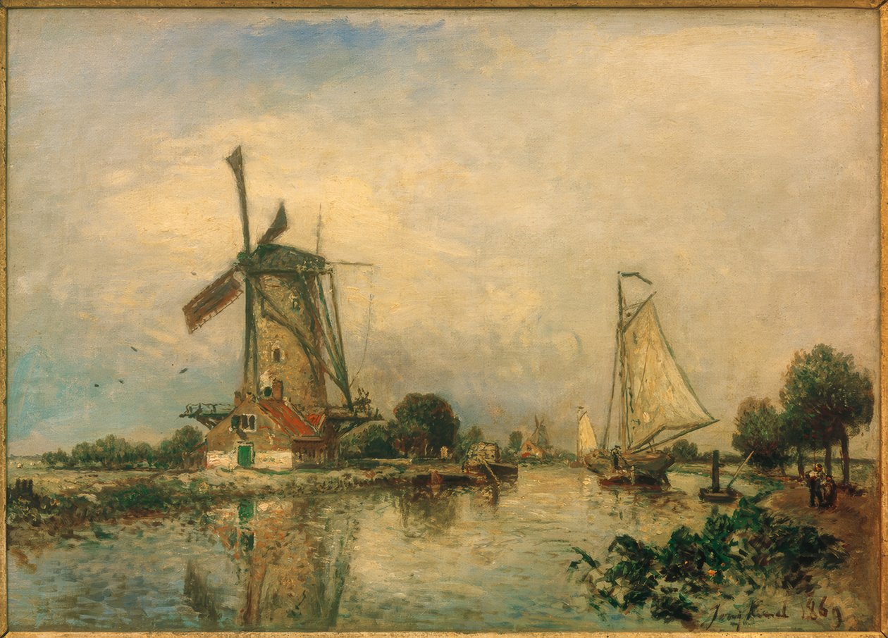 Vicino a Overschie da Johan Barthold Jongkind