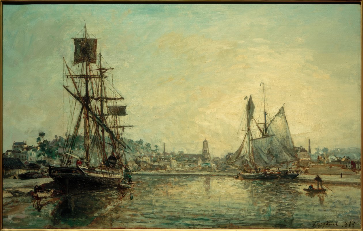 Il porto di Honfleur da Johan Barthold Jongkind