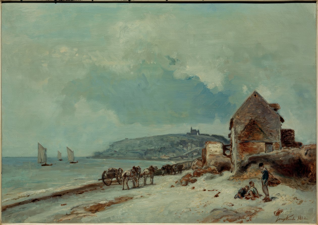 La spiaggia di Sainte-Adresse da Johan Barthold Jongkind