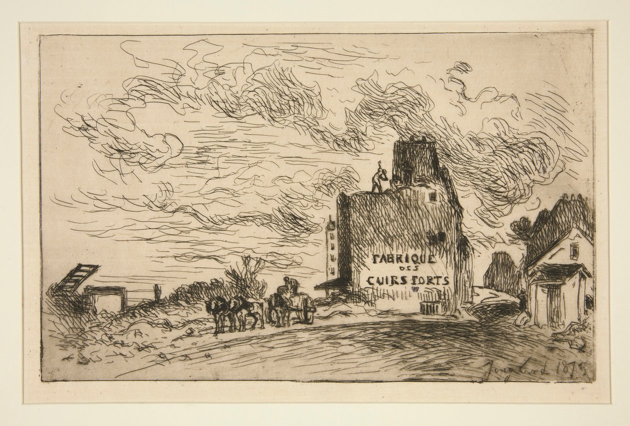 Demolizioni di Rue des Francs-Bourgeois Saint-Marcel da Johan Barthold Jongkind