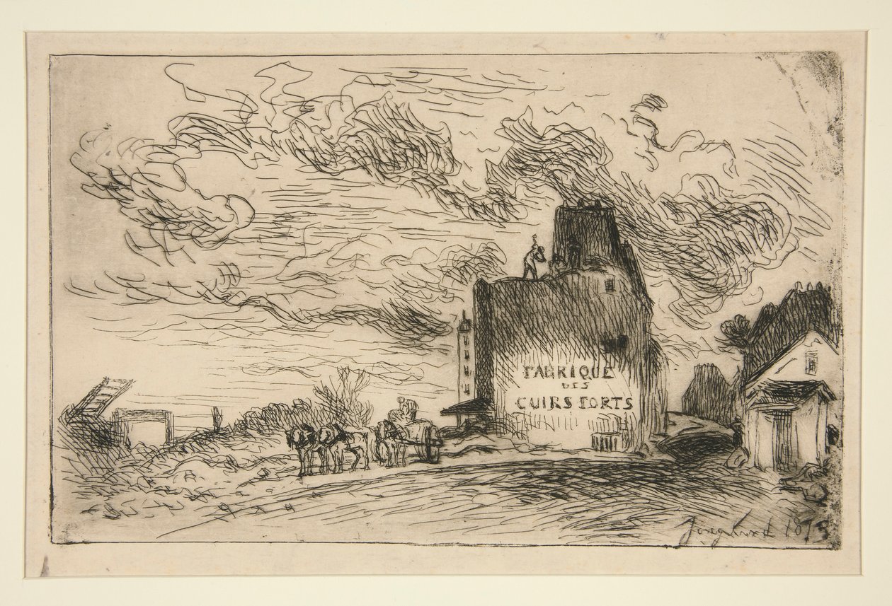 Demolizioni alla Rue des Francs-Bourgeois Saint-Marcel da Johan Barthold Jongkind