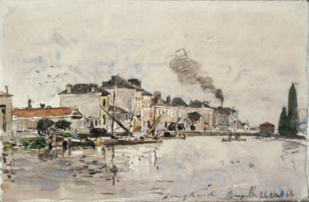 Il canale a Bruxelles da Johan Barthold Jongkind