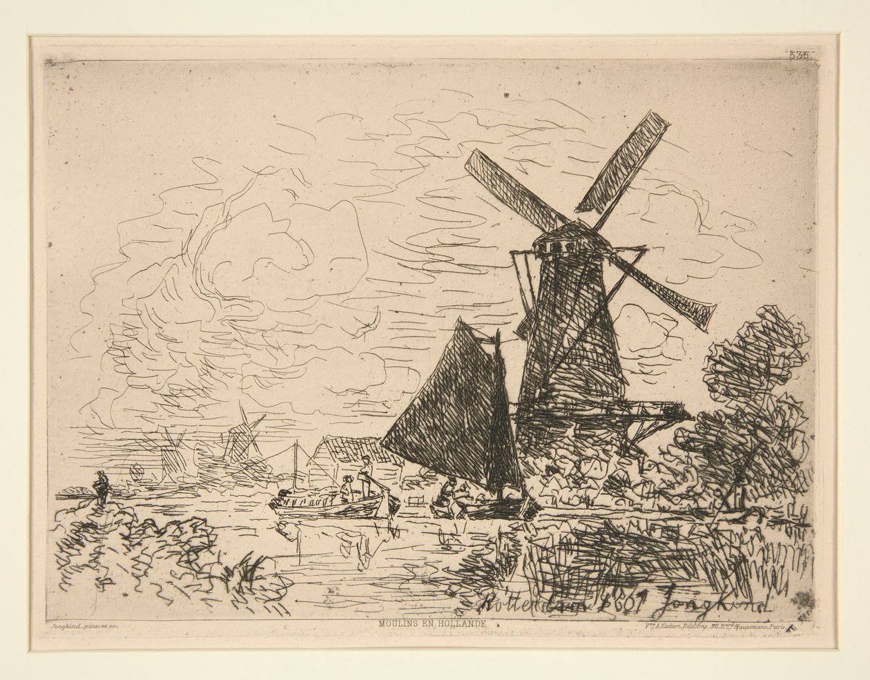 Mulini in Olanda da Johan Barthold Jongkind