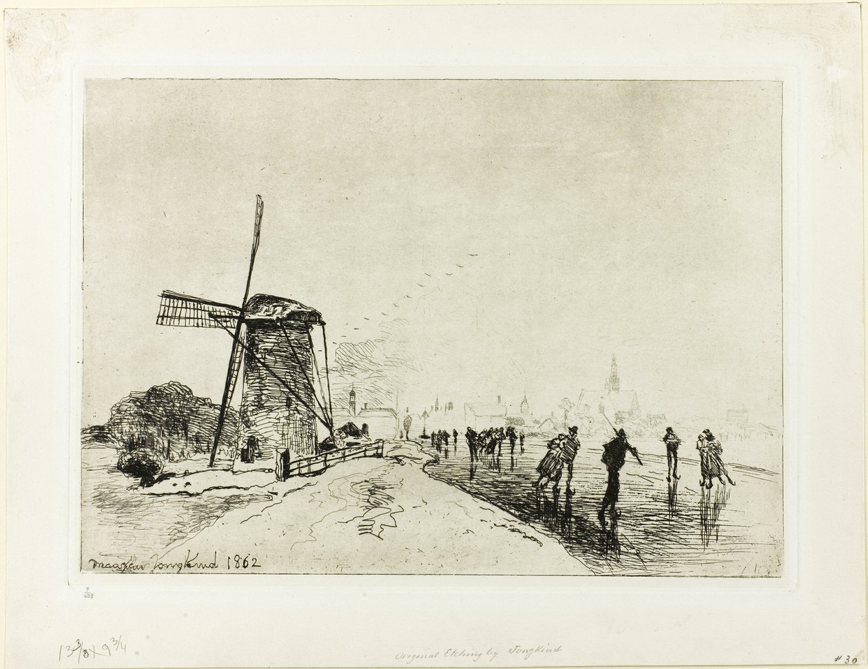 Veduta della città di Maassluis da Johan Barthold Jongkind