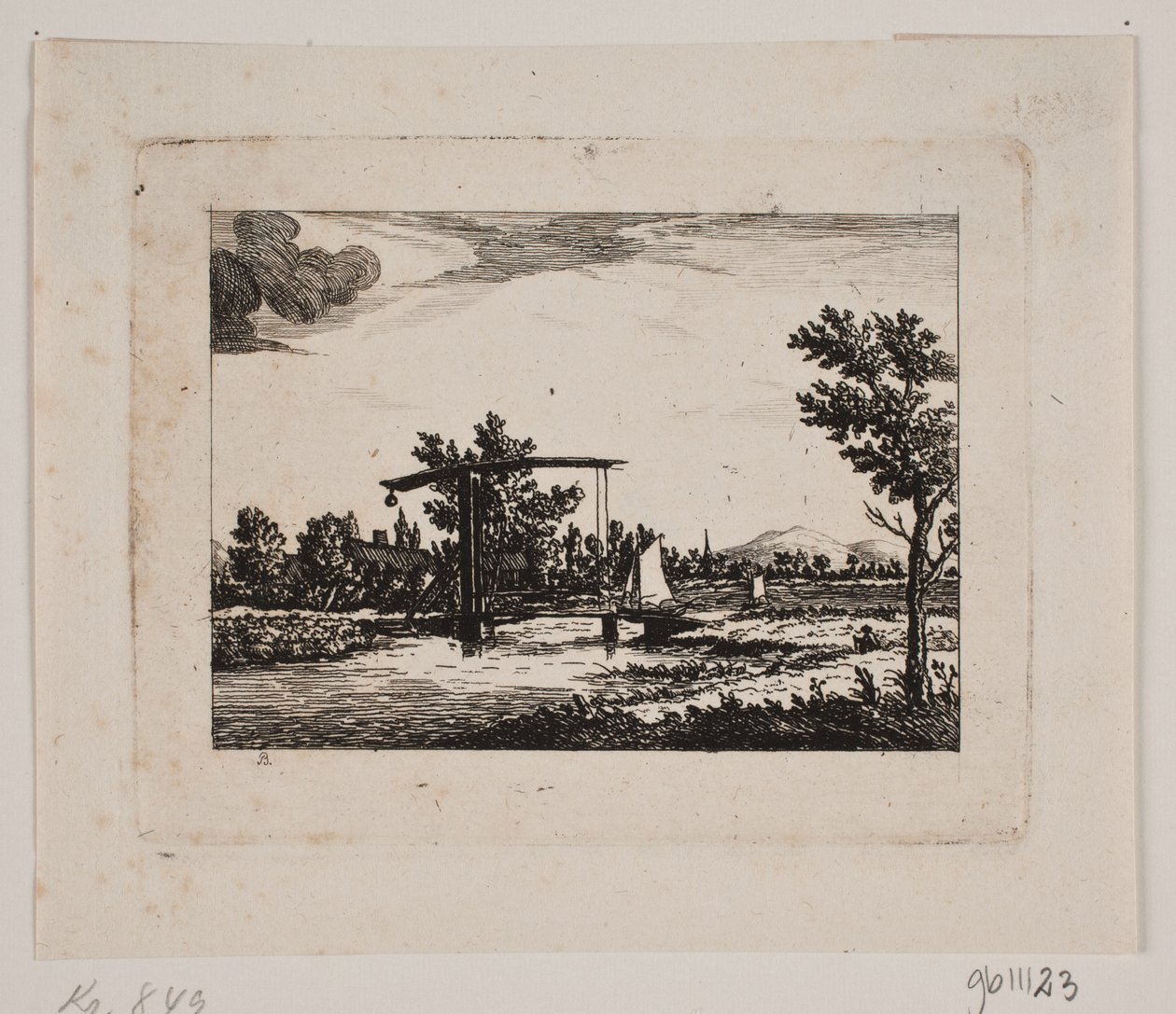 Paesaggio con ponte levatoio da Johan Bülow