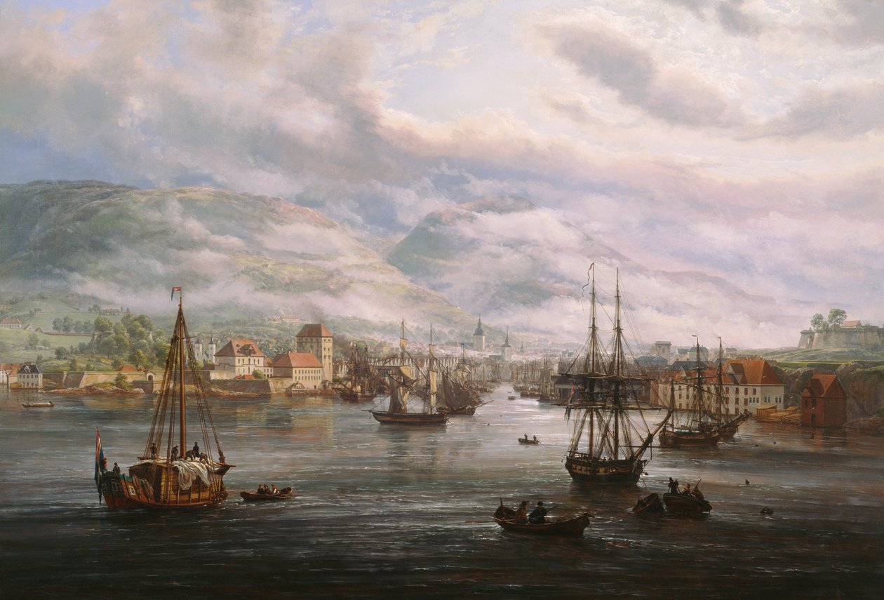 Baia di Bergen da Johan Christian Dahl