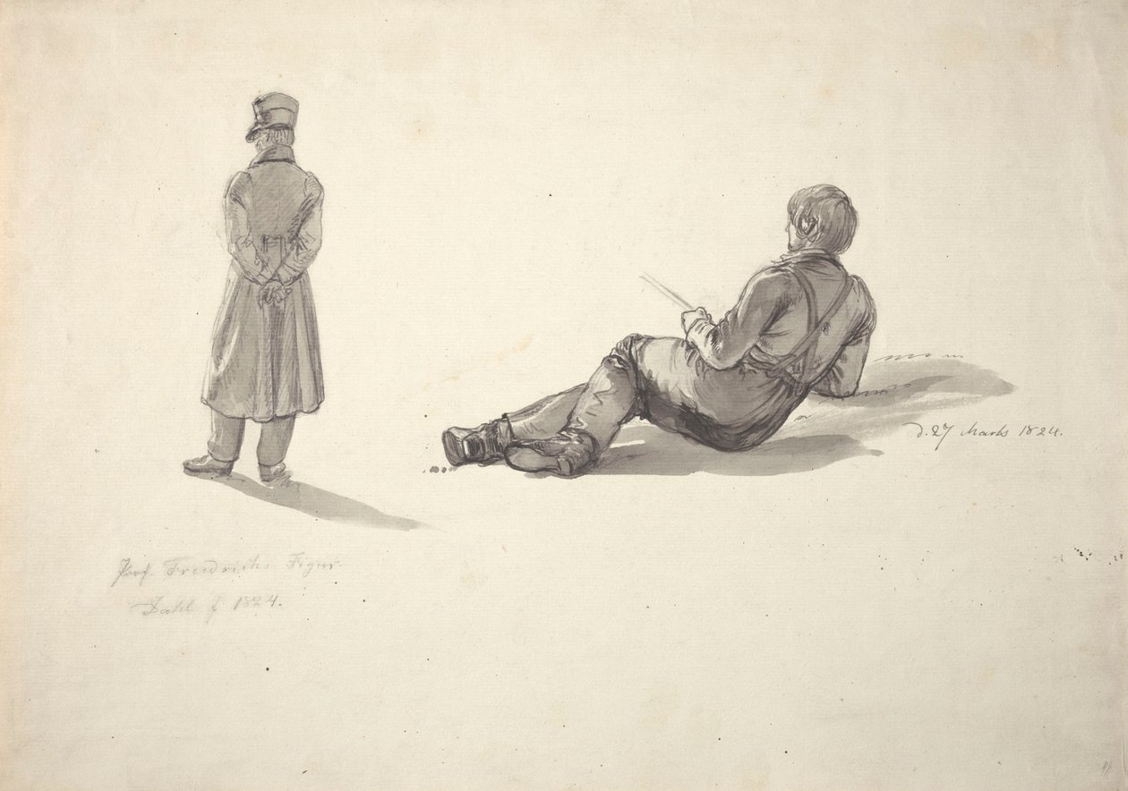 Caspar David Friedrich; pescatore da Johan Christian Dahl