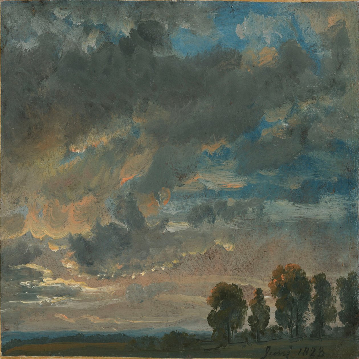 Nuvole alla sera da Johan Christian Dahl