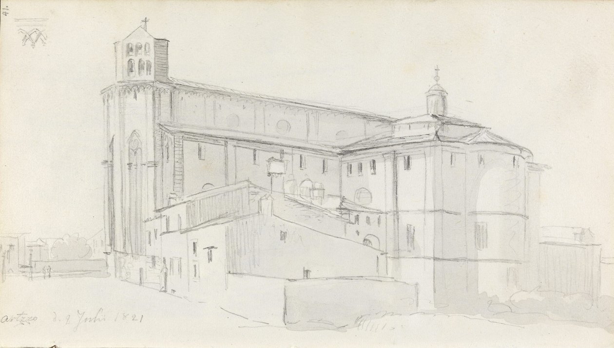 La cattedrale di Arezzo da Johan Christian Dahl