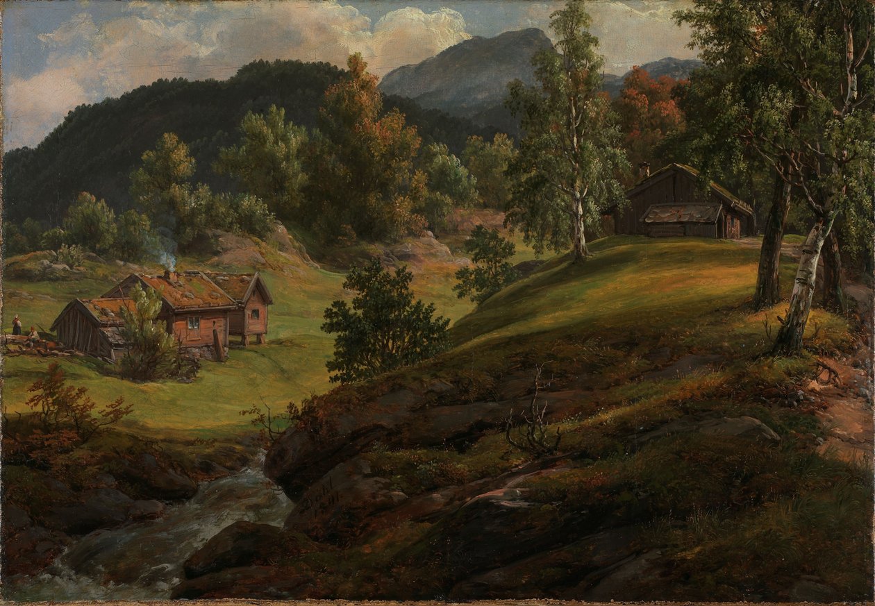 Fattoria a Lysekloster da Johan Christian Dahl