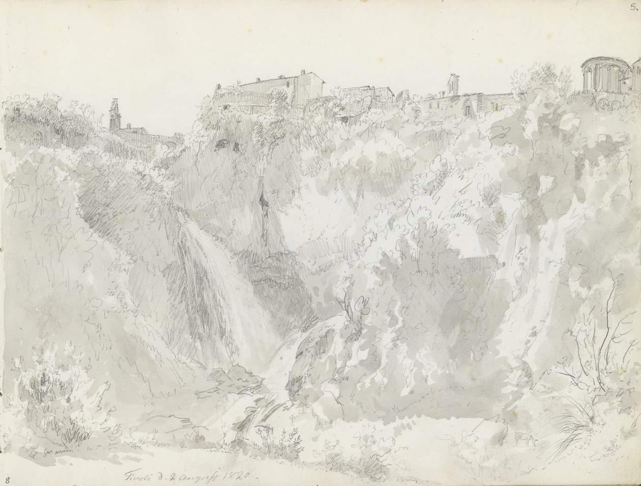 Fossefall, Tivoli da Johan Christian Dahl