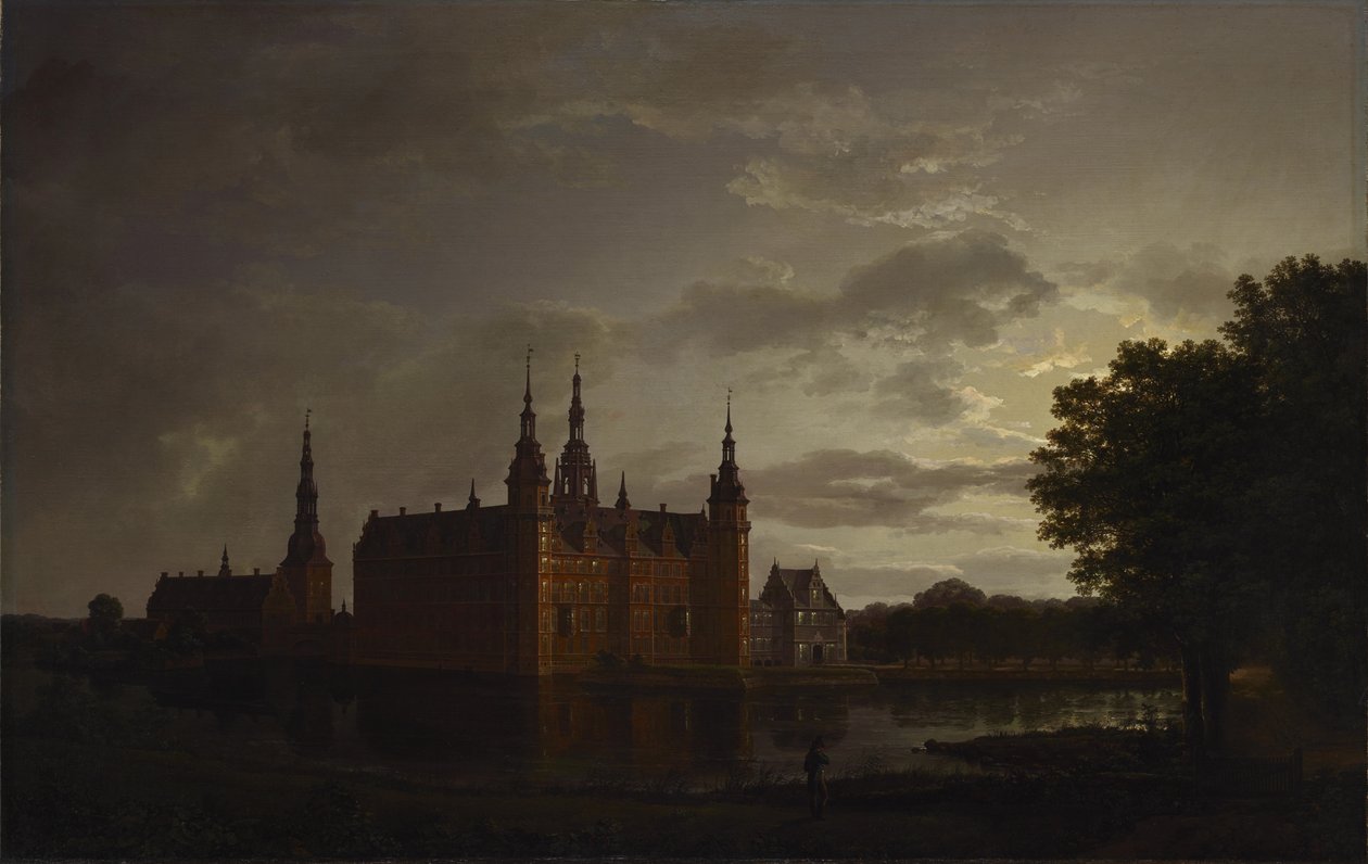 Castello di Frederiksborg da Johan Christian Dahl