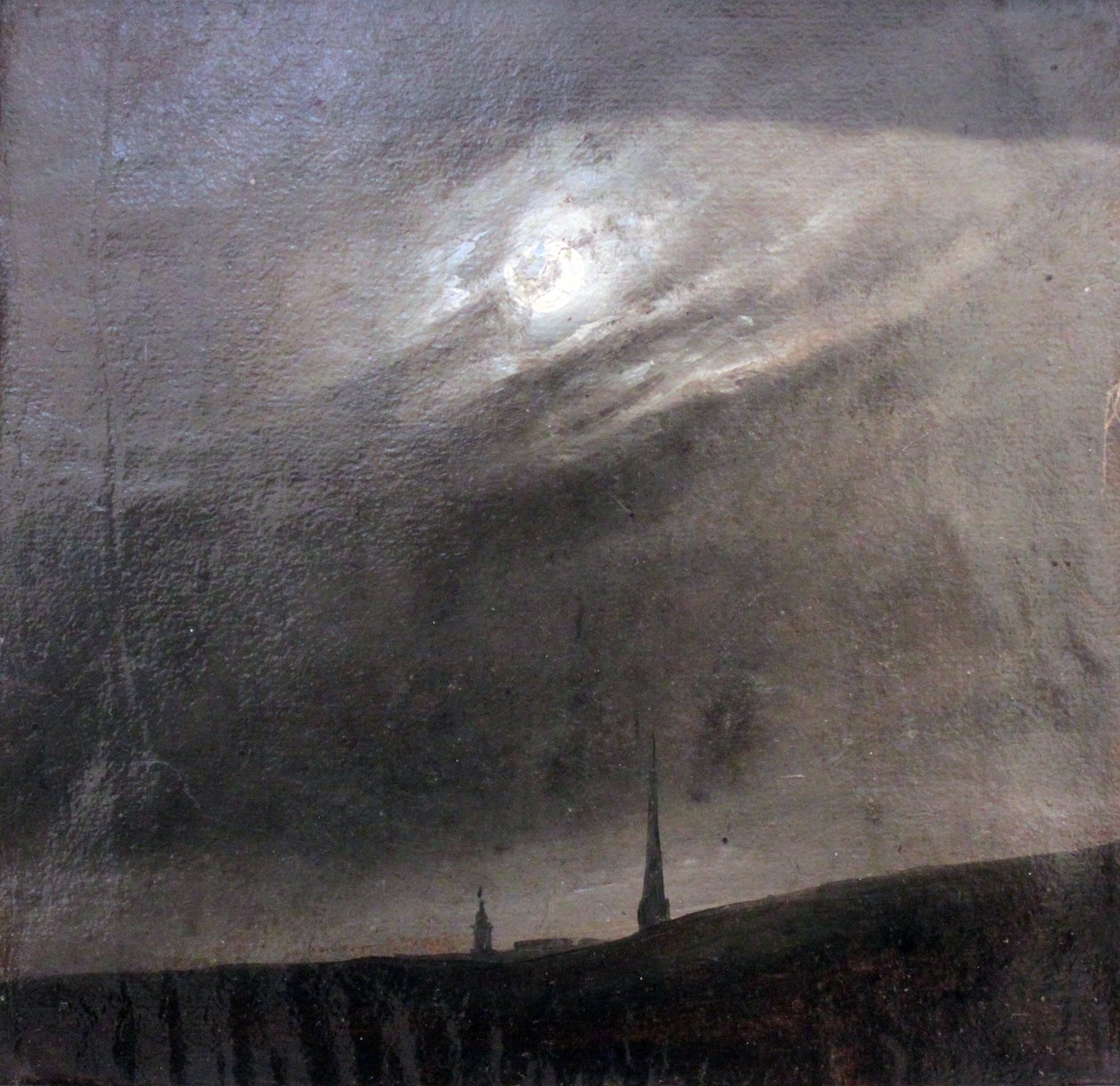 Tedesco: Mondnacht über Dresden Notte di luna su Dresda da Johan Christian Dahl