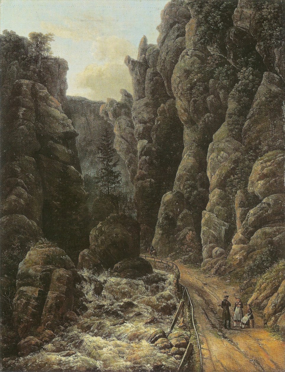Gola nella Svizzera sassone da Johan Christian Dahl