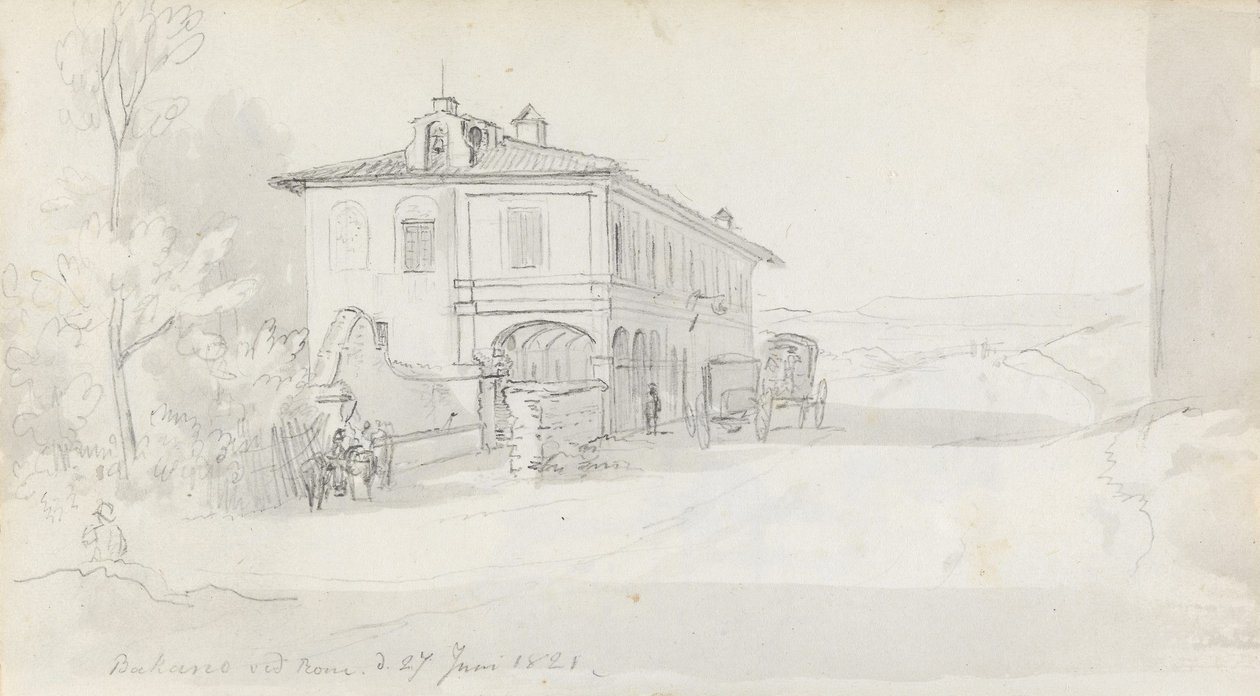 La stazione dei pullman di Baccano da Johan Christian Dahl