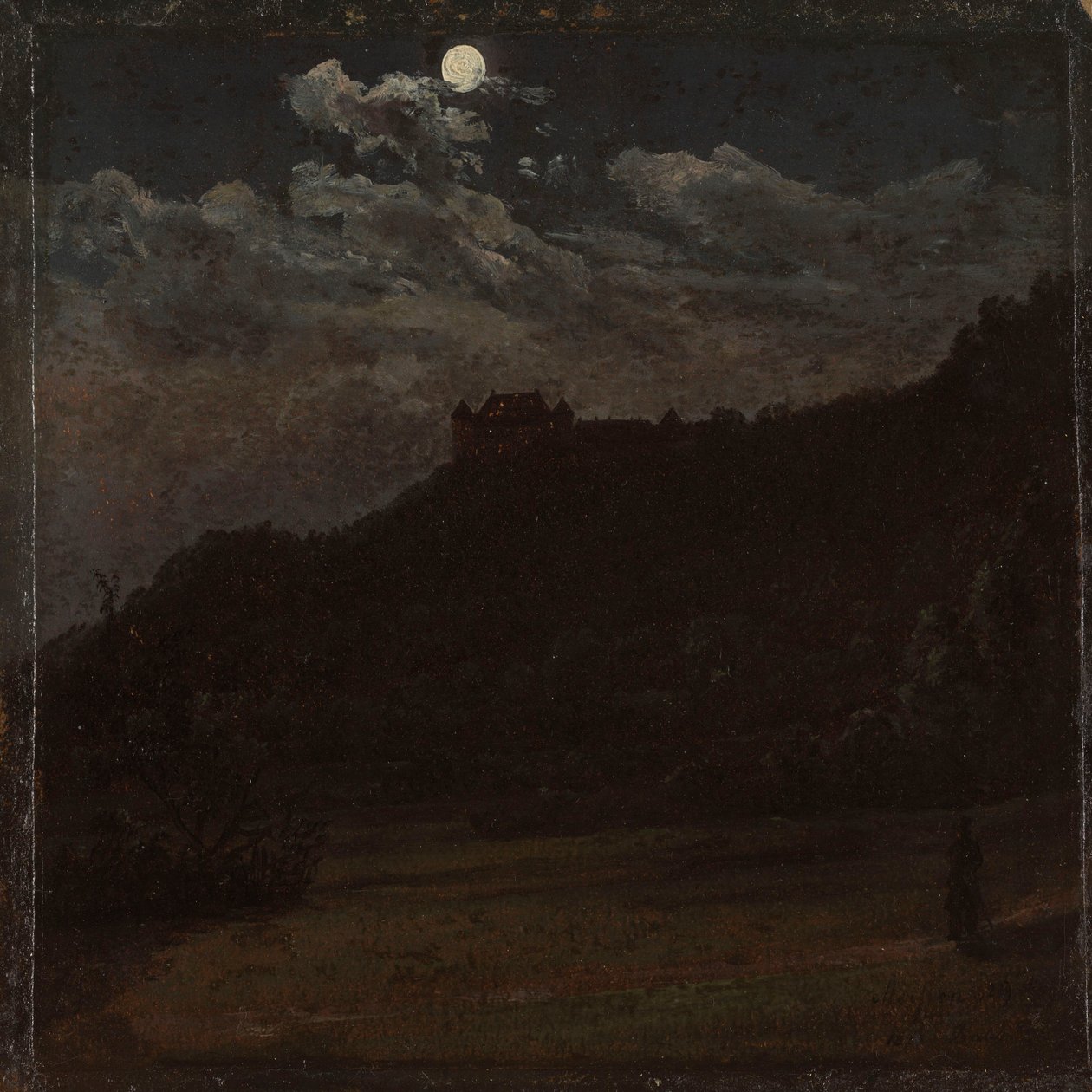 Castello di Siebeneichen presso Meißen da Johan Christian Dahl
