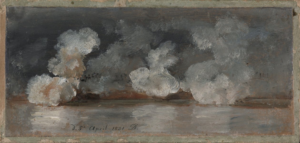 Fumo dei colpi di cannone da Johan Christian Dahl