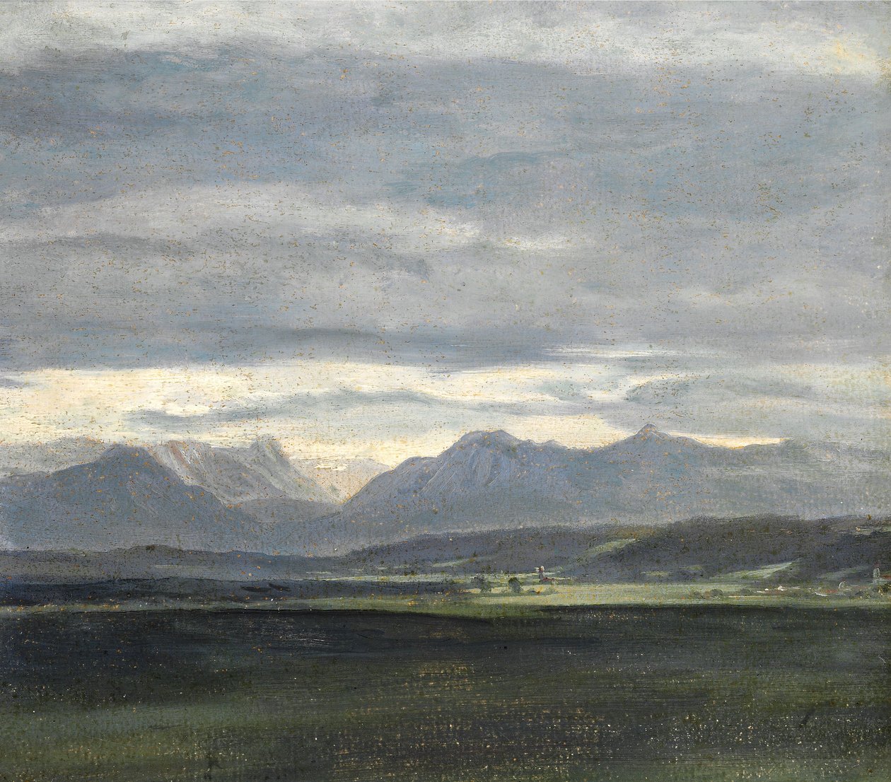 Studio di un paesaggio con cielo azzurro sulle montagne da Johan Christian Dahl