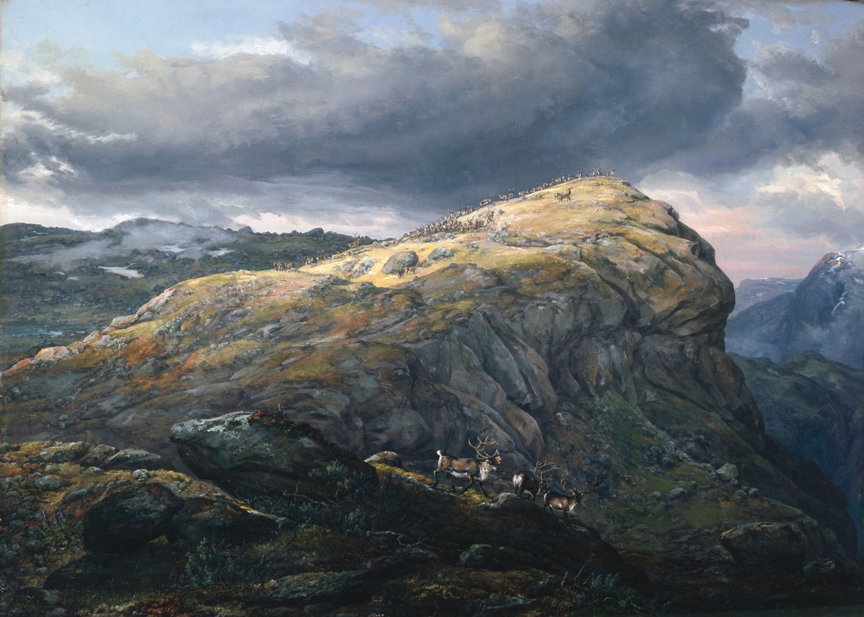 Stugunøset a Filefjell da Johan Christian Dahl