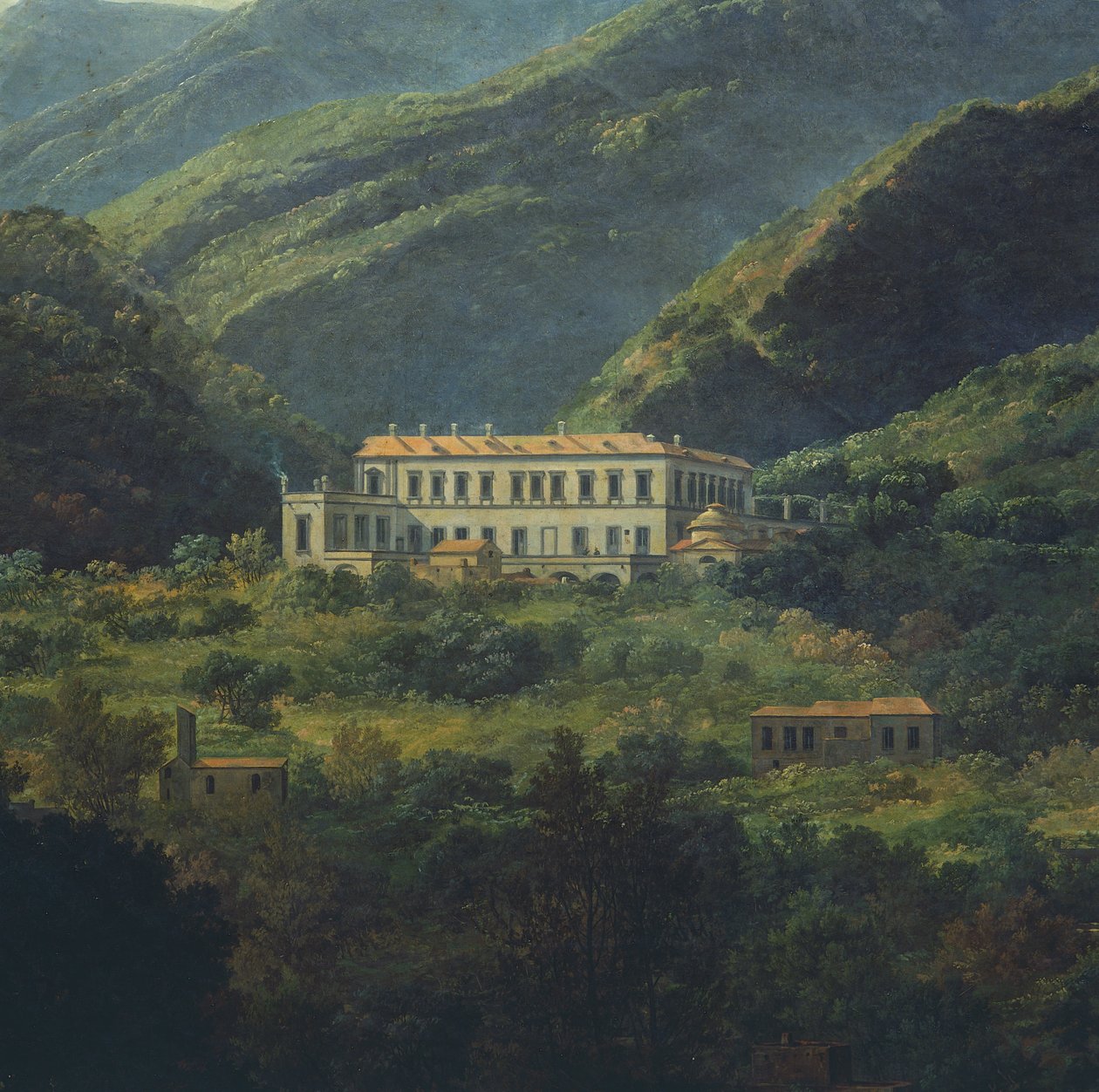 Palazzo Reale di Quisisana, vicino a Napoli da Johan Christian Dahl