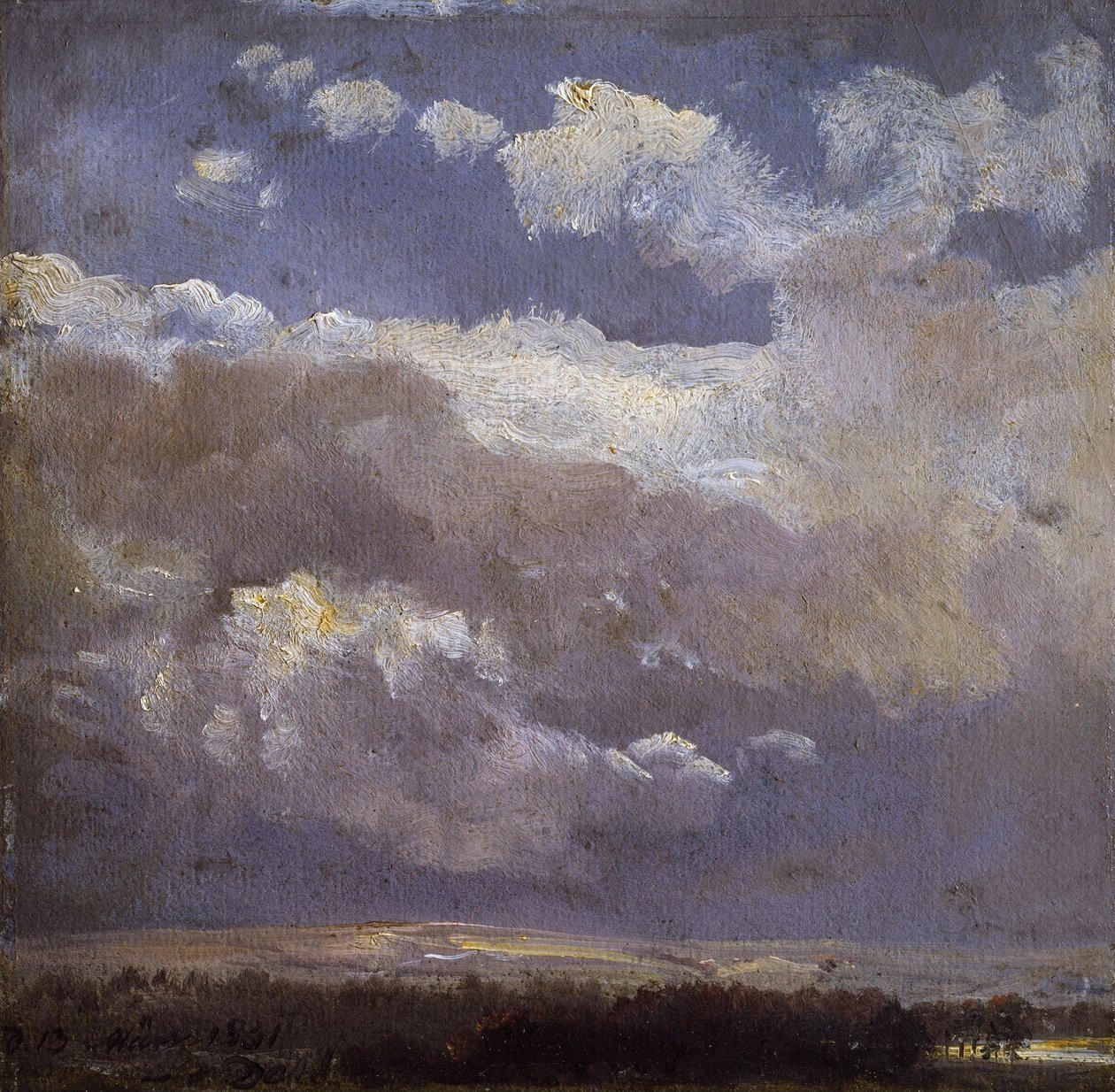 Nubi temporalesche da Johan Christian Dahl